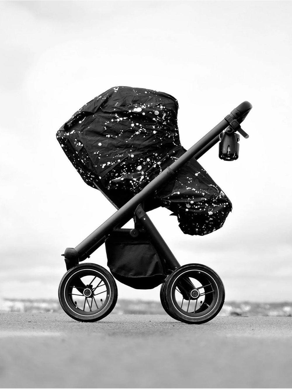 Black Splatter Stroller Rain Cover - Kids Accessories